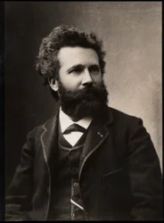 フランスの天文学者で作家のカミーユフラマリオン（1842-1925）の肖像。